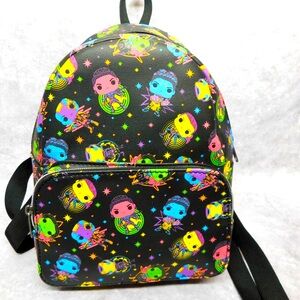 Funko Pop Black Neon Women Of Marvel Infinity Saga Small Backpack NWT